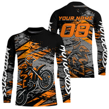 Load image into Gallery viewer, Orange Motocross Jersey Custom Dirt Bike Shirts Men Kid Women Racing Offroad Jersey XM415