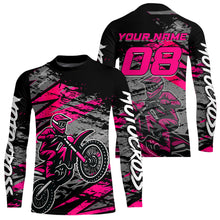 Load image into Gallery viewer, Pink Motocross Jersey Custom Dirt Bike Shirts Men Kid Women Racing Offroad Jersey XM415