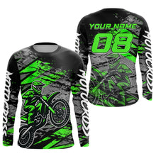 Load image into Gallery viewer, Green Motocross Jersey Custom Dirt Bike Shirts Men Kid Women Racing Offroad Jersey XM415