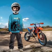 Load image into Gallery viewer, Wolf Motocross Jersey Blue Custom Dirt Bike Shirts Men Kid Women Motorcycle Jersey XM418