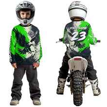 Load image into Gallery viewer, Green Eagle Custom Motocross Racing Jersey Kid Women Men Dirt Bike Shirts Riding Shirt XM421