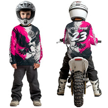 Load image into Gallery viewer, Pink Eagle Custom Motocross Racing Jersey Kid Women Men Dirt Bike Shirts Riding Shirt XM421
