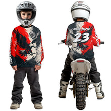 Load image into Gallery viewer, Red Eagle Custom Motocross Racing Jersey Kid Women Men Dirt Bike Shirts Riding Shirt XM421