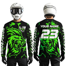 Load image into Gallery viewer, Green Lion Custom Motocross Racing Jersey Kid Women Men Dirt Bike Shirts Riding Shirt XM422