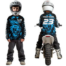 Load image into Gallery viewer, Blue Lion Custom Motocross Racing Jersey Kid Women Men Dirt Bike Shirts Riding Shirt XM422