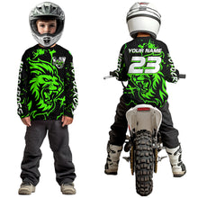 Load image into Gallery viewer, Green Lion Custom Motocross Racing Jersey Kid Women Men Dirt Bike Shirts Riding Shirt XM422
