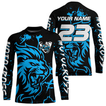 Load image into Gallery viewer, Blue Lion Custom Motocross Racing Jersey Kid Women Men Dirt Bike Shirts Riding Shirt XM422