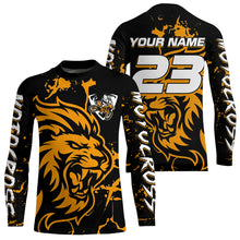 Load image into Gallery viewer, Orange Lion Custom Motocross Racing Jersey Kid Women Men Dirt Bike Shirts Riding Shirt XM422