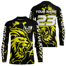 Load image into Gallery viewer, Yellow Lion Custom Motocross Racing Jersey Kid Women Men Dirt Bike Shirts Riding Shirt XM422