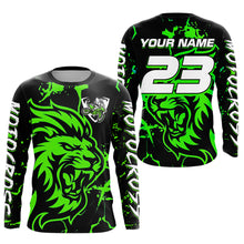 Load image into Gallery viewer, Green Lion Custom Motocross Racing Jersey Kid Women Men Dirt Bike Shirts Riding Shirt XM422