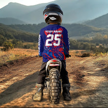 Load image into Gallery viewer, Eagle Motocross Racing Jersey Kid Women Men Blue&amp;Pink Custom Dirt Bike Shirts XM424