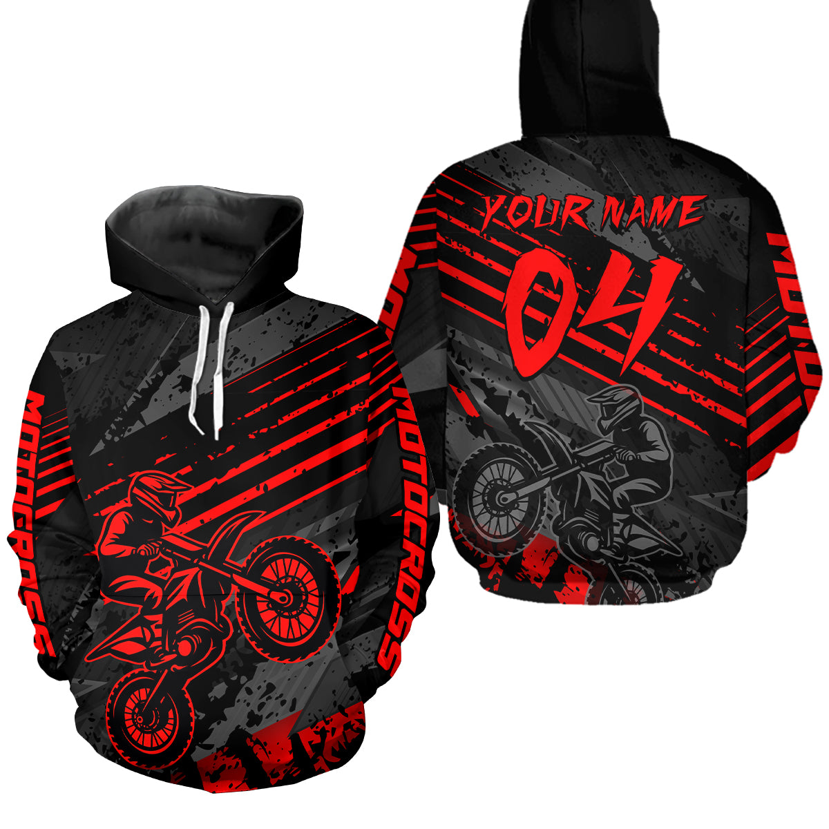 Custom Motocross Hoodie Men Women Dirt Bike Racing Hoodie Custom Riding Shirt MH444