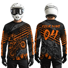 Load image into Gallery viewer, Orange Custom Motocross Racing Jersey for Men Women Kid Dirt Bike Shirts Riding Shirt XM444