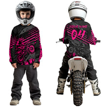 Load image into Gallery viewer, Pink Custom Motocross Racing Jersey for Men Women Kid Dirt Bike Shirts Riding Shirt XM444