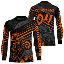 Load image into Gallery viewer, Orange Custom Motocross Racing Jersey for Men Women Kid Dirt Bike Shirts Riding Shirt XM444