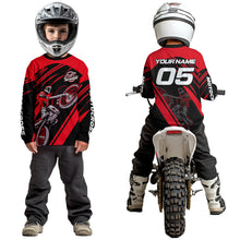 Load image into Gallery viewer, Red Custom Motocross Jersey for Men Women Kid Dirt Bike Shirts Motorcycle Shirt XM456