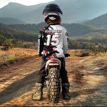 Load image into Gallery viewer, Red and Black Custom Motocross Jersey Men Women Kid Dirt Bike Shirts Motorcycle Shirt XM460