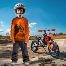 Load image into Gallery viewer, Flaming Tiger Motocross Jersey Custom Tiger Dirt Bike Shirts for Men Kid Women XM405