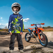 Load image into Gallery viewer, Lightning Motocross Jersey Custom Blue Dirt Bike Shirts Men Kid Women Off Road Jersey XM408