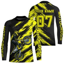Load image into Gallery viewer, Yellow Motocross Jersey Men Kid Women Dirt Bike Jersey Custom Motorcycle Riding Shirt XM483