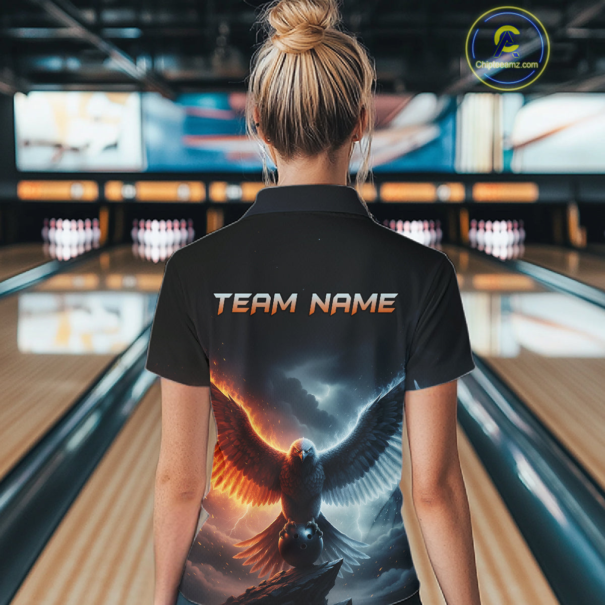 Eagle Bowling Shirts Team Women Men Custom Bowling Jersey Bowl Polo&1/4 Zip MBL240