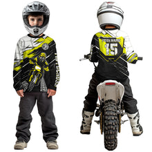 Load image into Gallery viewer, Yellow Motocross Jersey Custom Dirt Bike Shirts for Men Kid Women Motorcycle Shirt XM488