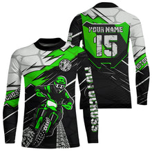 Load image into Gallery viewer, Green Motocross Jersey Custom Dirt Bike Shirts for Men Kid Women Motorcycle Shirt XM488