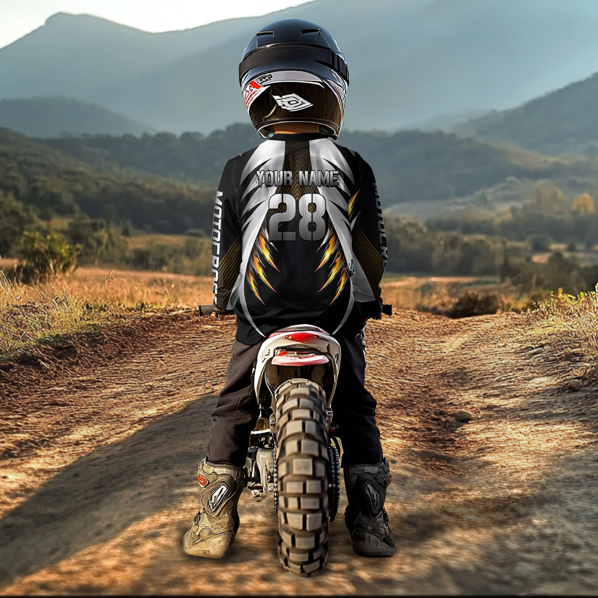 Custom Motocross Jersey for Kid Adult Dirt Bike Shirts Men Kid Women Riding Shirt XM490