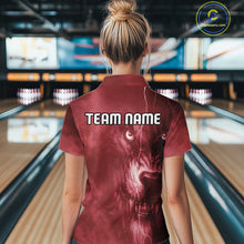Load image into Gallery viewer, Wolf Bowling Shirts for Team Women Men Custom Wolf Bowling Jerseys for Couples MBL204