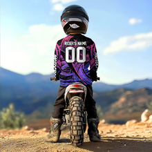 Load image into Gallery viewer, Purple Motocross Racing Jersey Custom Dirtbike Shirts Men Kid Women Offroad Shirt XM396