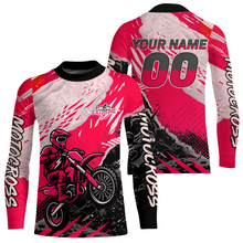 Load image into Gallery viewer, Pink Motocross Jersey Custom Dirt Bike Shirts Men Kid Women Racing Off road Jersey XM416