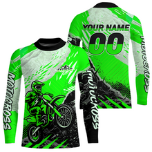 Load image into Gallery viewer, Green Motocross Jersey Custom Dirt Bike Shirts Men Kid Women Racing Off road Jersey XM416