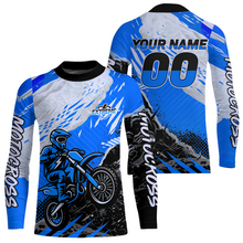 Load image into Gallery viewer, Blue Motocross Jersey Custom Dirt Bike Shirts Men Kid Women Racing Off road Jersey XM416