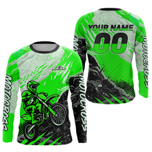 Load image into Gallery viewer, Green Motocross Jersey Custom Dirt Bike Shirts Men Kid Women Racing Off road Jersey XM416