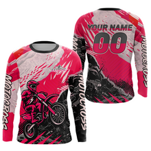 Load image into Gallery viewer, Pink Motocross Jersey Custom Dirt Bike Shirts Men Kid Women Racing Off road Jersey XM416