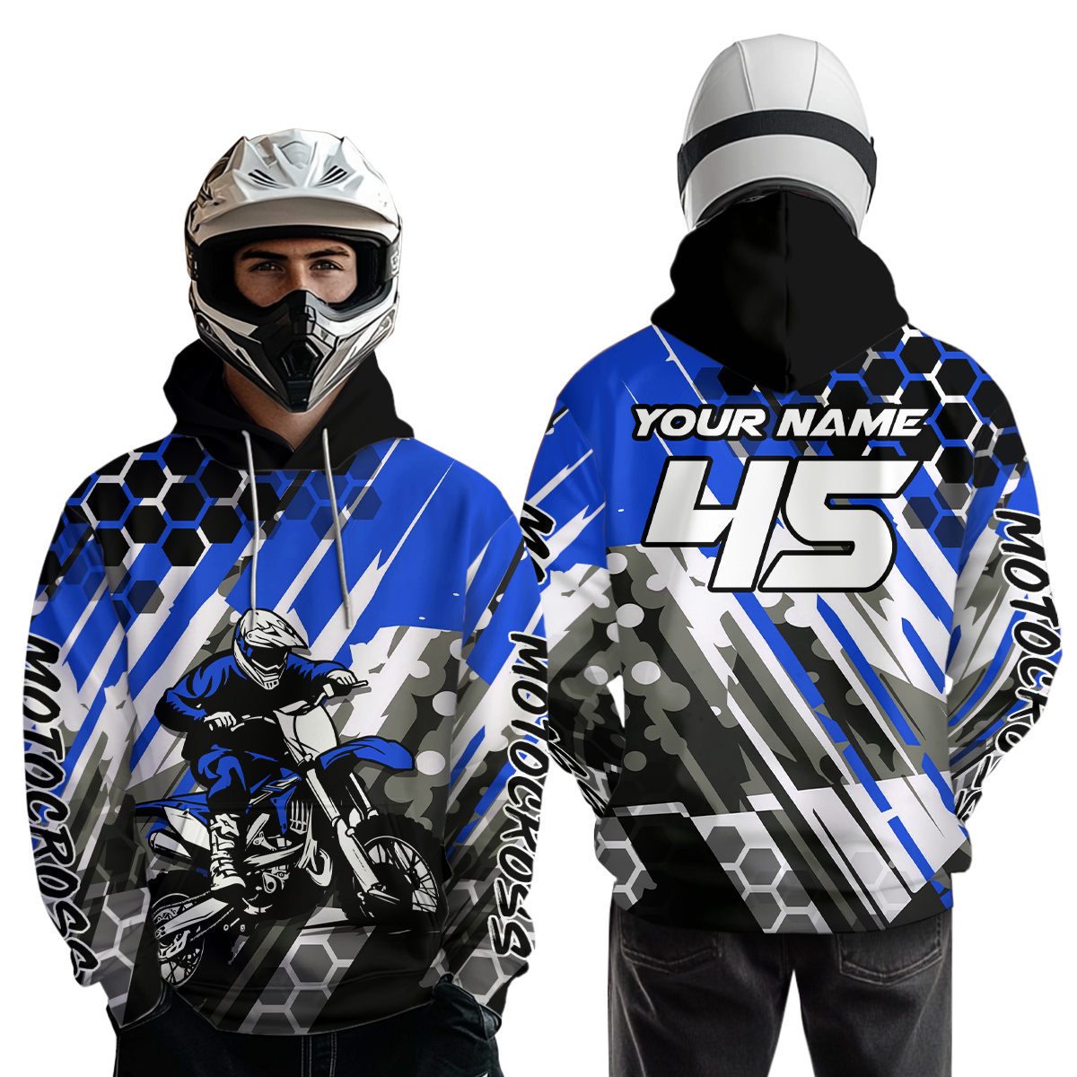 Custom Motocross Hoodie for Men Women Dirt Bike Racing Hoodie Custom Riding Shirt MH423