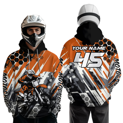 Custom Motocross Hoodie for Men Women Dirt Bike Racing Hoodie Custom Riding Shirt MH423