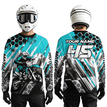 Load image into Gallery viewer, Mint Motocross Racing Jersey Kid Women Men Custom Dirt Bike Shirts Riding Shirt XM423