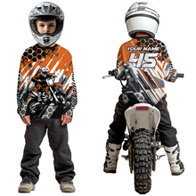 Load image into Gallery viewer, Orange Motocross Racing Jersey Kid Women Men Custom Dirt Bike Shirts Riding Shirt XM423
