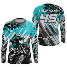 Load image into Gallery viewer, Mint Motocross Racing Jersey Kid Women Men Custom Dirt Bike Shirts Riding Shirt XM423
