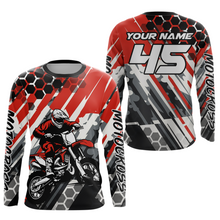 Load image into Gallery viewer, Red Motocross Racing Jersey Kid Women Men Custom Dirt Bike Shirts Riding Shirt XM423