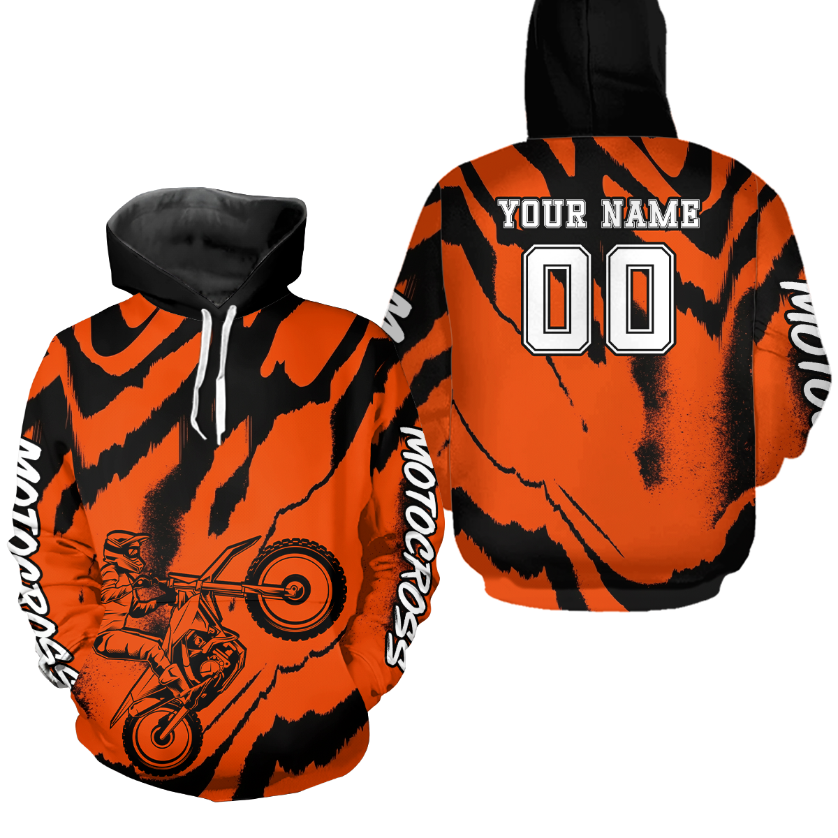 Personalized Motocross Hoodie for Men Women Dirt Bike Racing Hoodie Custom Riding Shirt MH428