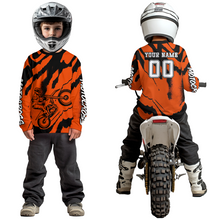 Load image into Gallery viewer, Orange Motocross Jersey for Kid Women Men Custom Dirt Bike Shirts Moto Racing Shirt XM428