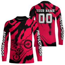 Load image into Gallery viewer, Pink Motocross Jersey for Kid Women Men Custom Dirt Bike Shirts Moto Racing Shirt XM428