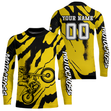 Load image into Gallery viewer, Yellow Motocross Jersey for Kid Women Men Custom Dirt Bike Shirts Moto Racing Shirt XM428