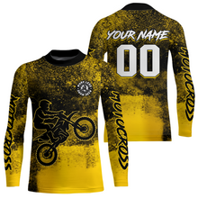 Load image into Gallery viewer, Yellow Motocross Jersey for Kid Women Men Custom Dirt Bike Shirts Racing Shirt XM430