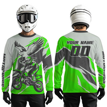Load image into Gallery viewer, Green Eagle Custom Motocross Jersey Men Women Kid Dirt Bike Shirts Motorcycle Shirt XM435