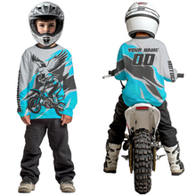 Load image into Gallery viewer, Turquoise Eagle Custom Motocross Jersey Men Women Kid Dirt Bike Shirts Motorcycle Shirt XM435