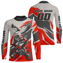 Load image into Gallery viewer, Red Eagle Custom Motocross Jersey Men Women Kid Dirt Bike Shirts Motorcycle Shirt XM435