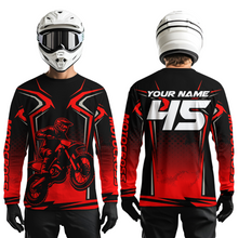 Load image into Gallery viewer, Custom Red Motocross Racing Jersey Men Women Kid Dirt Bike Shirts Motorcycle Shirt XM442